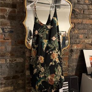 Honey Punch Black Floral Mini Dress